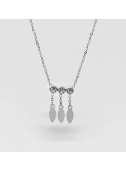Collier Zag Bijoux acier argenté OZ