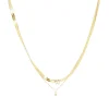 Collier Zag Bijoux Altora double rang_x005f_x000D_pendentif et maille miroir