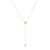 Collier Zag Bijoux Amber acier doré
