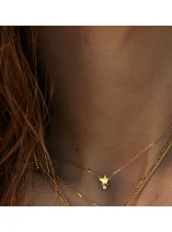 Collier Zag Bijoux Astral acier doré étoile