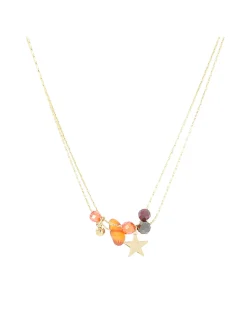 Collier Zag Bijoux Axis cornaline