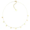 Collier Zag Bijoux Confettis acier doré