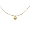 Collier Zag bijoux court pendentif sphere dépolie