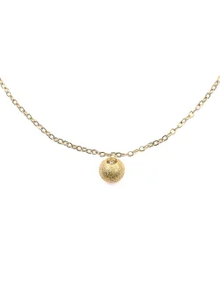 Collier Zag bijoux court pendentif sphere dépolie