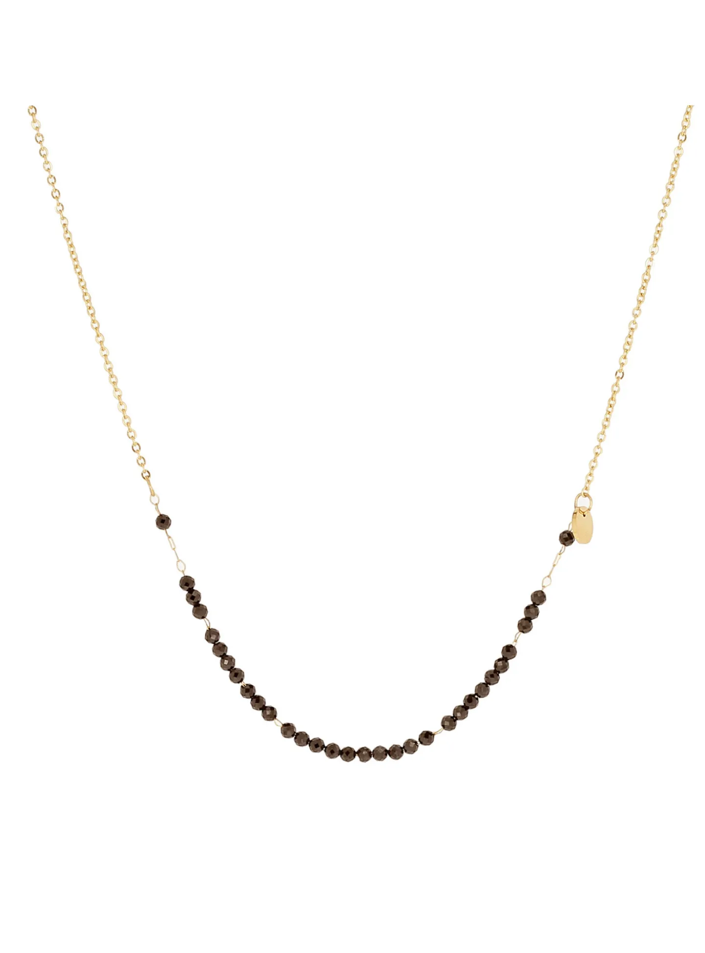 Collier Zag Bijoux Courta_x005f_x000D_perles noires