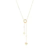 Collier Zag Bijoux Delta acier doré étoiles