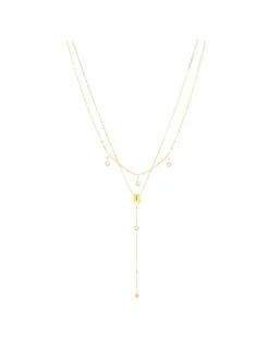 Collier Zag Bijoux Dilbana double chaîneen Y