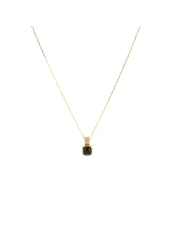 Collier Zag Bijoux Estelia pendentif onyx