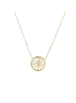 Collier Zag Bijoux Evelyne cabochon nacre étoile