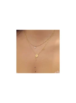 Collier Zag Bijoux Fame acier doré et oxydes