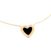 Collier Zag Bijoux Fidelity coeur onyx serti
