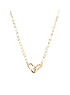 Collier Zag Bijoux Gamma acier doré