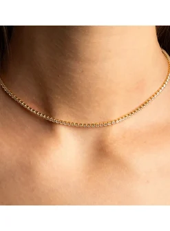 Collier Zag Bijoux Goya rivière oxydes de zirconium