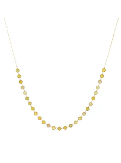 Collier Zag Bijoux Helska perles oxydes de zirconium_x005f_x000D_jaunes