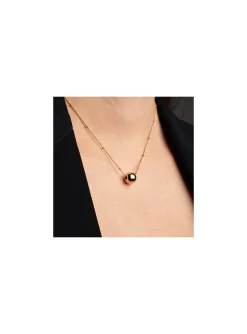 Collier Zag Bijoux Henriette acier doré