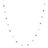 Collier Zag Bijoux Hinaku acier doré grenat/oxyde
