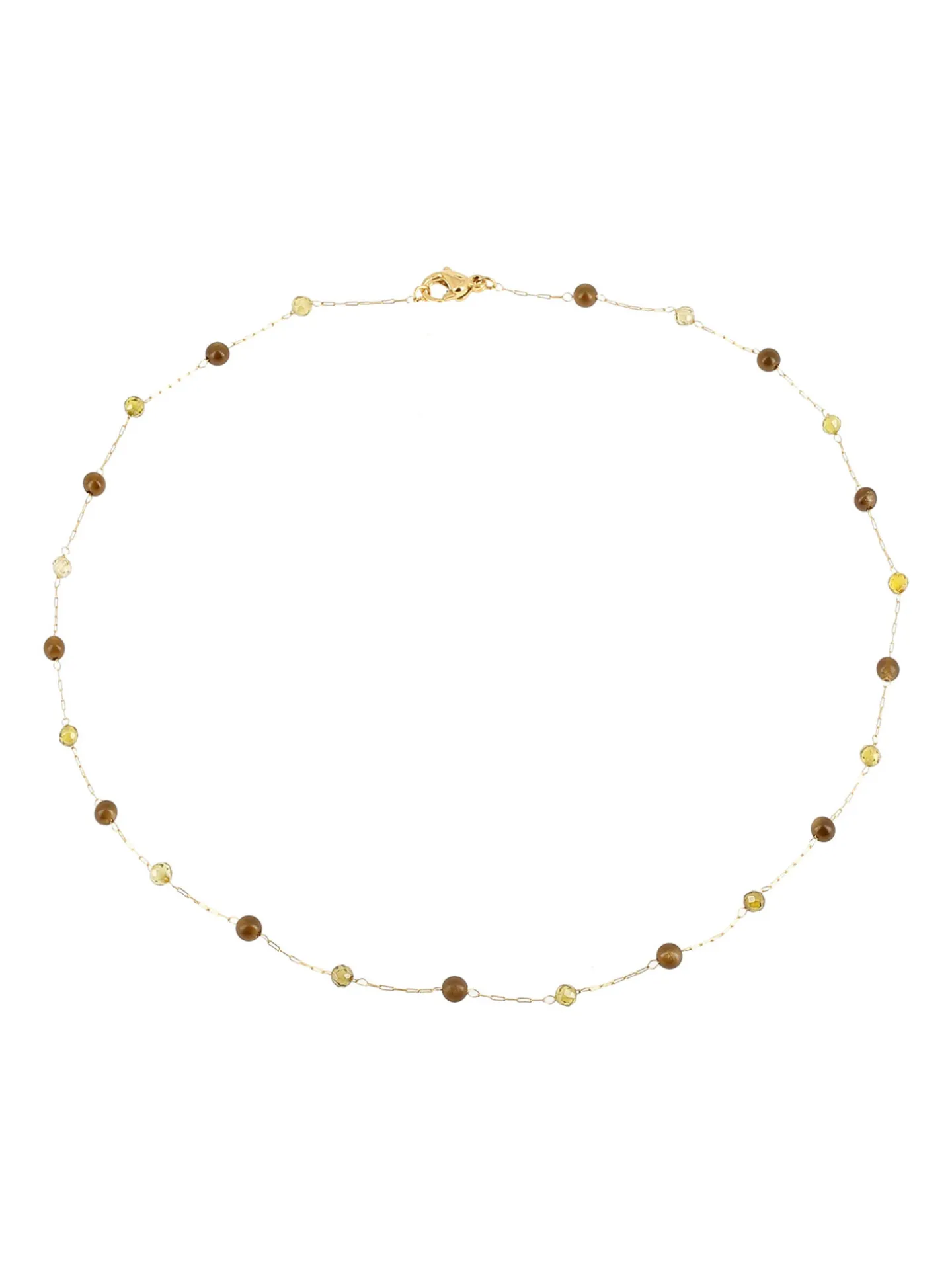Collier Zag Bijoux Hinaku perles vertes