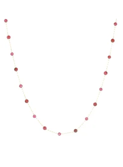 Collier Zag Bijoux Hinaku acier doré Grenat