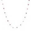 Collier Zag Bijoux Hinaku acier doré fuchsia