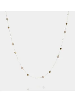 Collier Zag Bijoux Hinaku acier doré_x005f_x000D_labrfadorite/pyrite