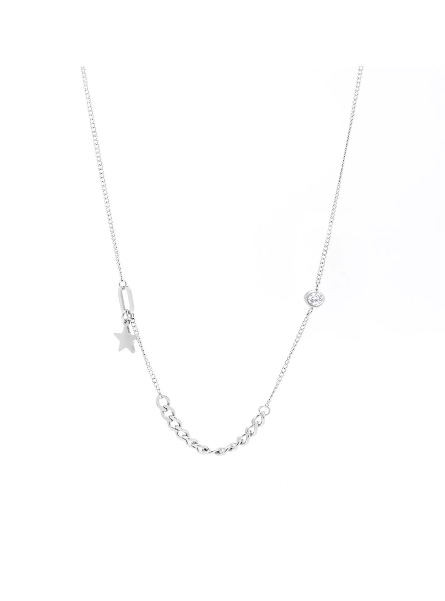 Collier Zag Bijoux Juliaca acier zirconium étoile