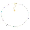 Collier Zag Bijoux Mix de pierres bleues