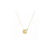 Collier Zag Bijoux Monica acier doré médaillon