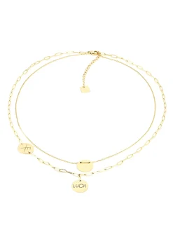 Collier Zag bijoux multi Charm Luckdouble rang