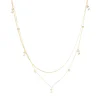Collier Zag Bijoux Multi acier doré zirconium