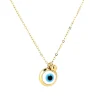Collier Zag Bijoux Nazareth acier doré_x005f_x000D_oeil protecteur