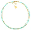 Collier Zag Bijoux Neytiri turquoises africaines