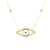 Collier Zag Bijoux Occhio acier doré oeil protecteur