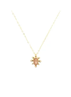 Collier Zag Bijoux pendentif pierre de soleil
