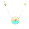 Collier Zag Bijoux Sunrise bleu et vert