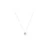 Collier Zag Bijoux Tania acier nacre blanche
