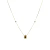 Collier Zag Bijoux Tux acier doré Oeil de tigre