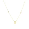 Collier Zag Bijoux Tux acier doré Nacre