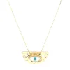 Collier Zag Bijoux Valega pendentif demi cercle oeil