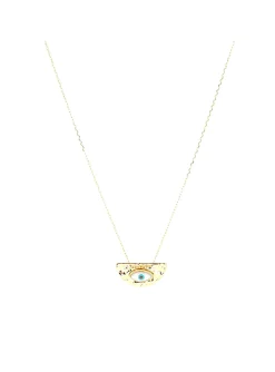 Collier Zag Bijoux Valega pendentif demi cercle oeil