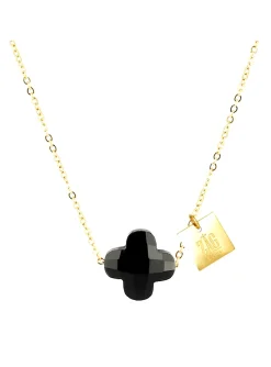Collier Zag Bijoux Vega trèfle noir