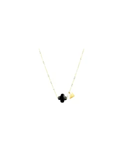 Collier Zag Bijoux Vega trèfle noir