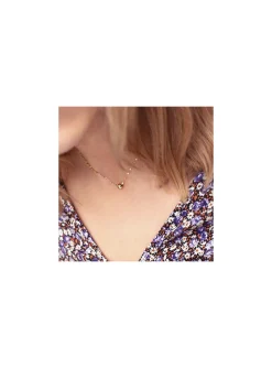 Collier Zag Bjoux Minidisco perle dorée