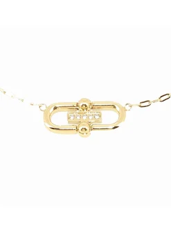 Collier Zag Délita acier doré