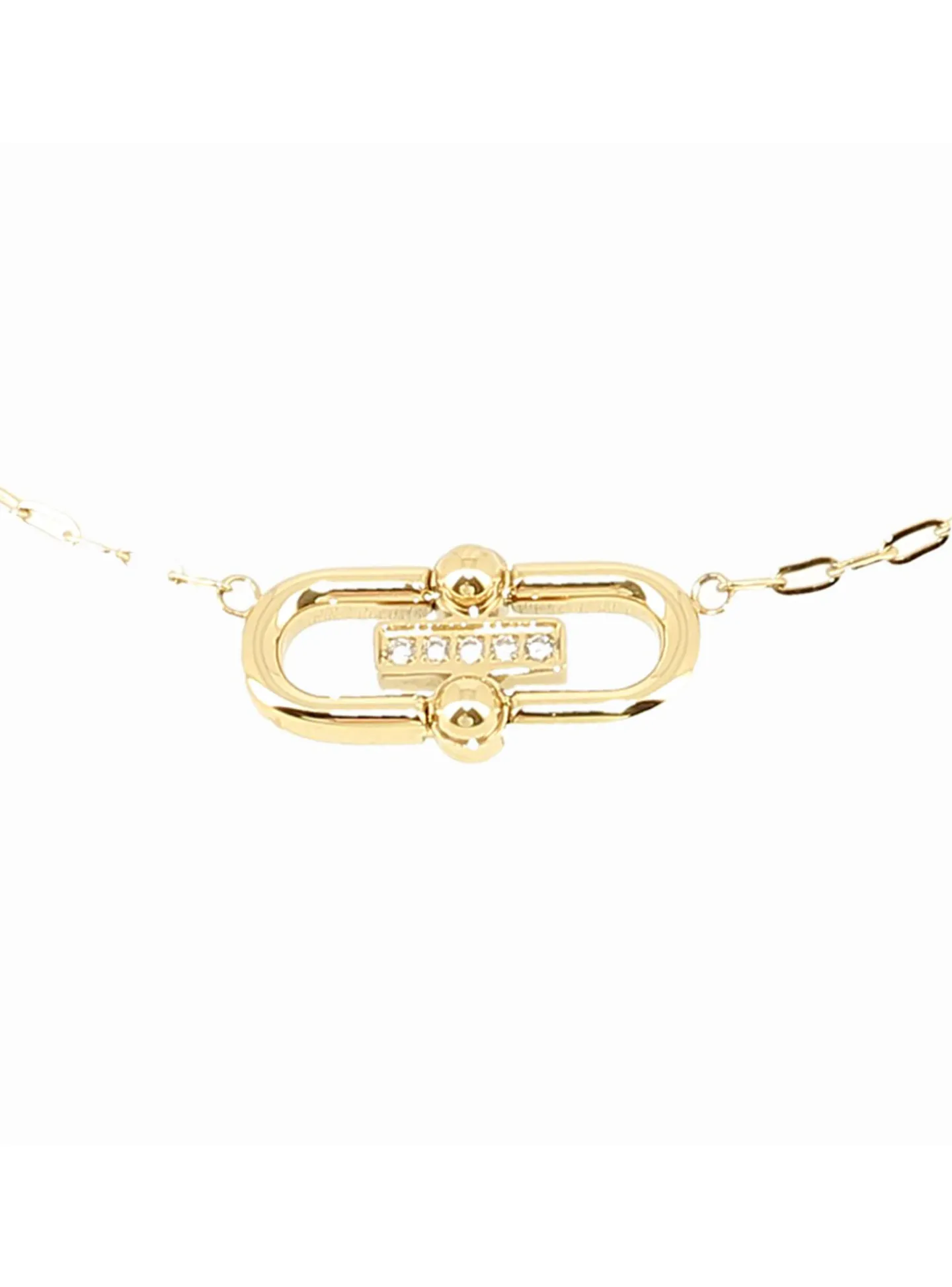 Collier Zag Délita acier doré