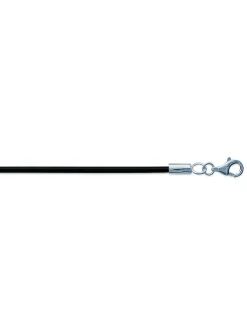 Cordon Brillaxis caoutchouc noir 45 cm
