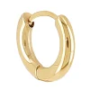 Créole individuelle Zag Bijoux acier doré_x005f_x000D_Taille S (10mm)