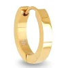 Créole individuelle Zag Bijoux acier doré_x005f_x000D_Taille L (12mm)
