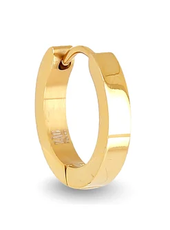 Créole individuelle Zag Bijoux acier doré_x005f_x000D_Taille L (12mm)