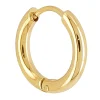 Créole individuelle Zag Bijoux acier doré_x005f_x000D_Taille L (15mm)