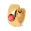 Créole individuelle Zag Bijoux acier doré_x005f_x000D_oxyde rouge